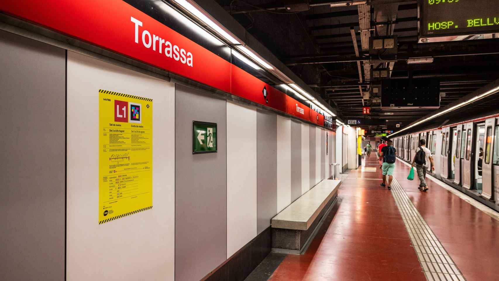 Estación de metro de la Torrassa de la L1, afectada por el corte de servicio / TWITTER TMB