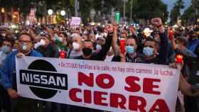Manifestación de trabajadores de Nissan en Barcelona / Enric Fontcuberta - EFE