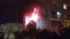 Un incendio en una vivienda de la Barceloneta en una imagen de archivo