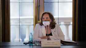 La alcaldesa de Barcelona, Ada Colau, en una conferencia de prensa / Europa Press