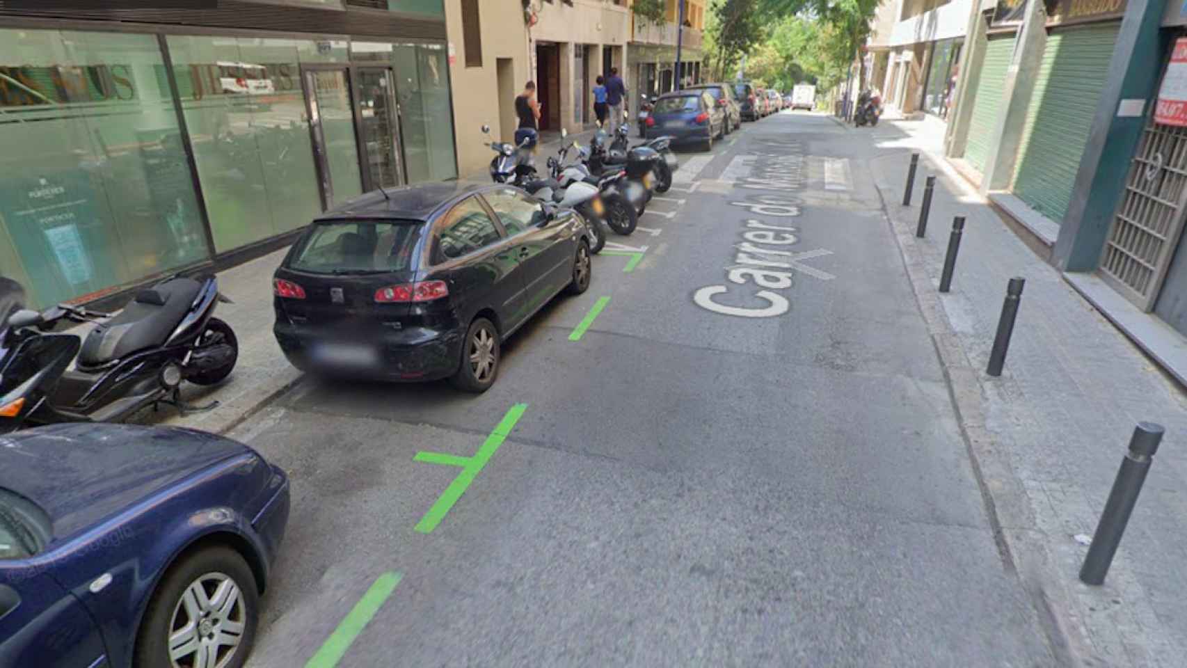 Imagen de la calle Marià Cubí de Barcelona, donde se ha celebrado la fiesta / GOOGLE MAPS