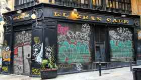 El Gran Cafè del Gòtic (Barcelona), cerrado a cal y canto / TWITTER @barnacentre