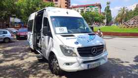 Minibús utilizado en Nou Barris / MIKEL MARTÍNEZ