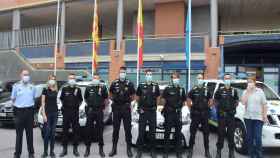 La unidad USIR de Santa Coloma con la alcaldesa y la regidora de seguridad / Ayuntamiento de Santa Coloma