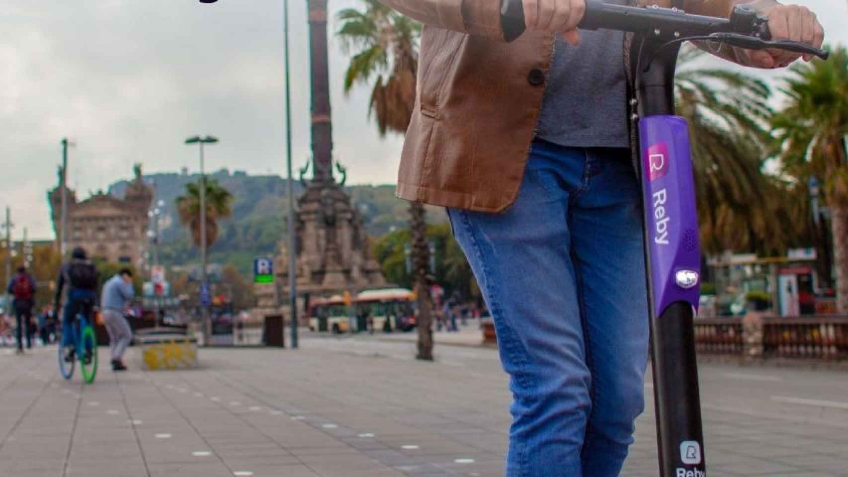 Un patinete de la empresa Reby, un ejemplo de micromovilidad en Barcelona / REBY