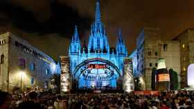 Un concierto de la Mercè en la plaza de la Catedral de Barcelona