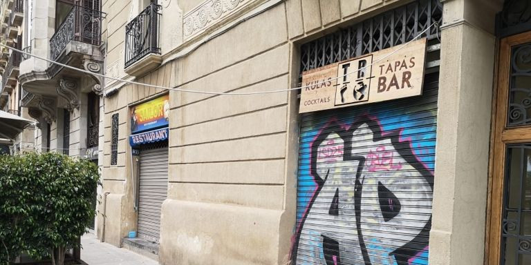 Locales cerrados en el barrio del Gòtic de Barcelona / G.A