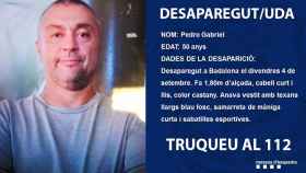 Prosigue la búsqueda de Pedro Gabriel, desaparecido en Badalona hace cuatro días / Mossos