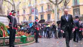 Quim Torra en la ofrenda floral a Rafael Casanova durante la Diada / EUROPA PRESS