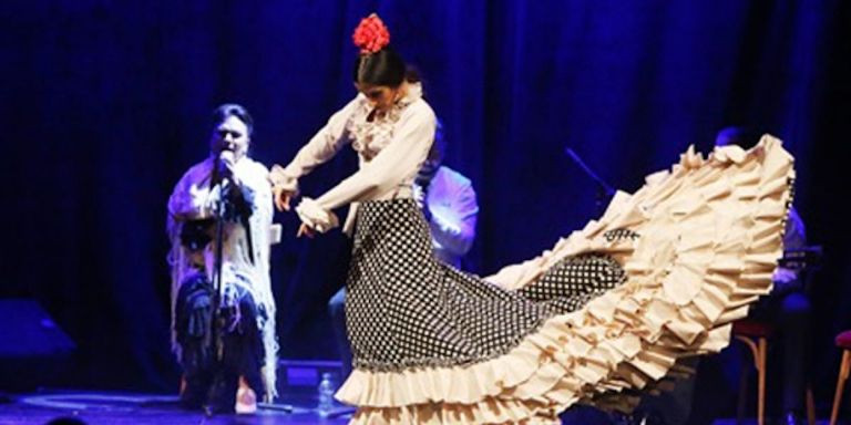 Una bailaora en el teatro flamenco de Barcelona / TEATRO FLAMENCO