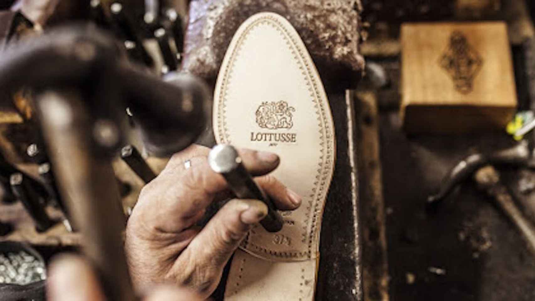 Suela de zapato de la firma mallorquina Lottusse