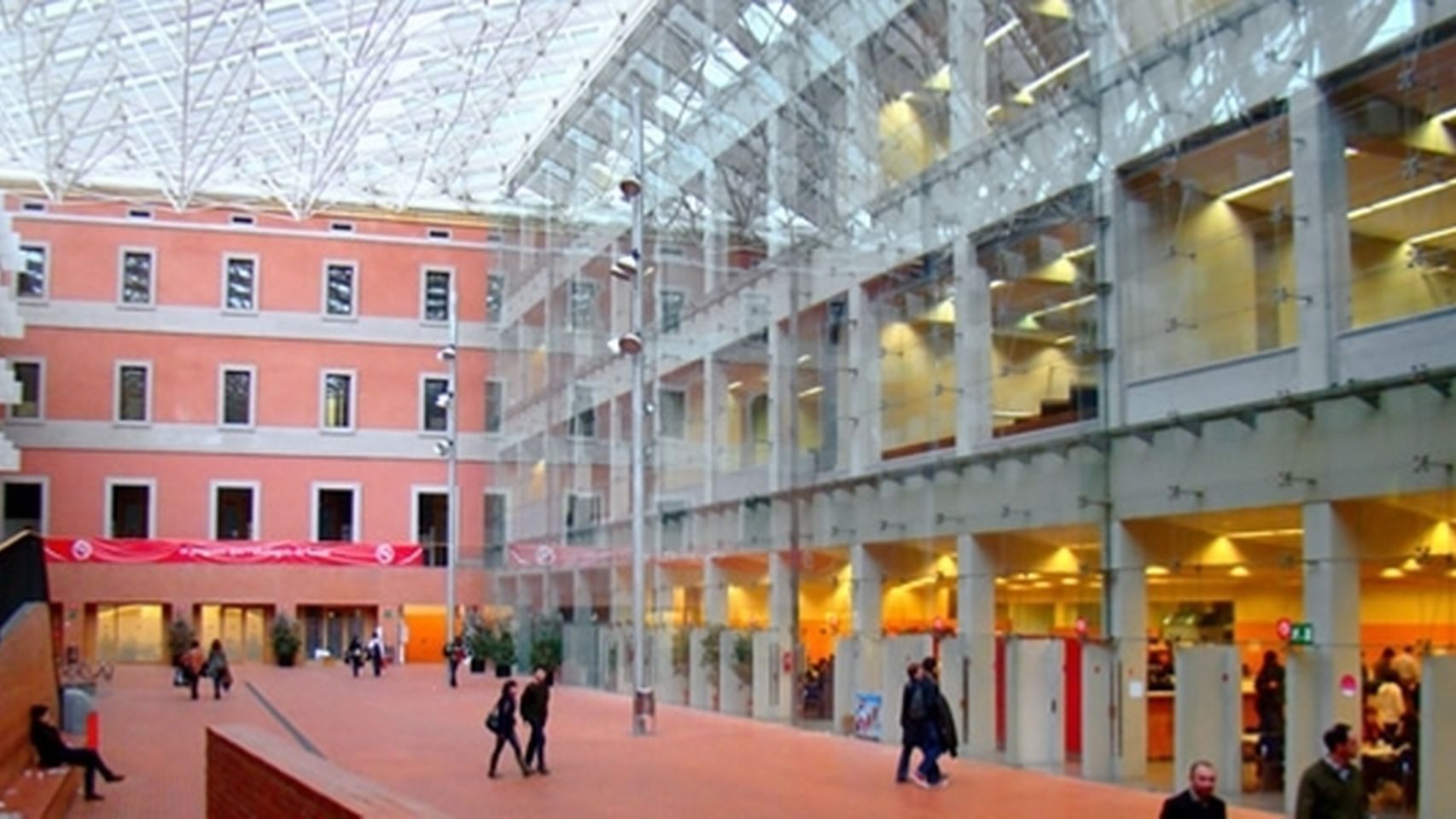 Plano general de la Universidad Pompeu Fabra de Barcelona