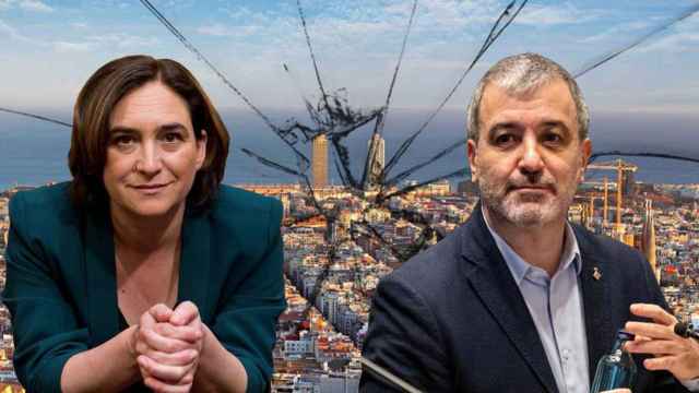La alcaldesa de Barcelona, Ada Colau (Barcelona en Comú), y el primer teniente de alcalde, Jaume Collboni (PSC), en un fotomontaje / METRÓPOLI ABIERTA