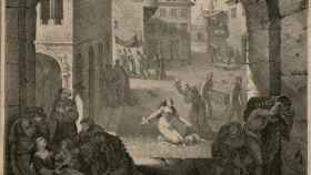 Dibujo que retrata la Barcelona asolada por la fiebre amarilla de 1821 / AYUNTAMIENTO BARCELONA