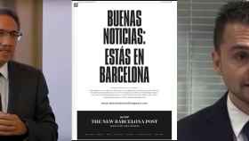 Jaume Giró (i) y Sergi Saborit (d), editor y director de 'The New Barcelona Post' / MA
