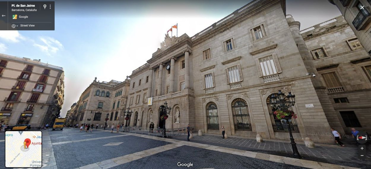 Imagen del Ayuntamiento de Barcelona facilitada por el servicio Street View de Google Maps / MAPS