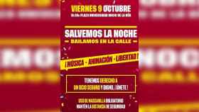 Cartel promocional de la discomóvil organizada por el sector del ocio nocturno en Barcelona / METRÓPOLI ABIERTA