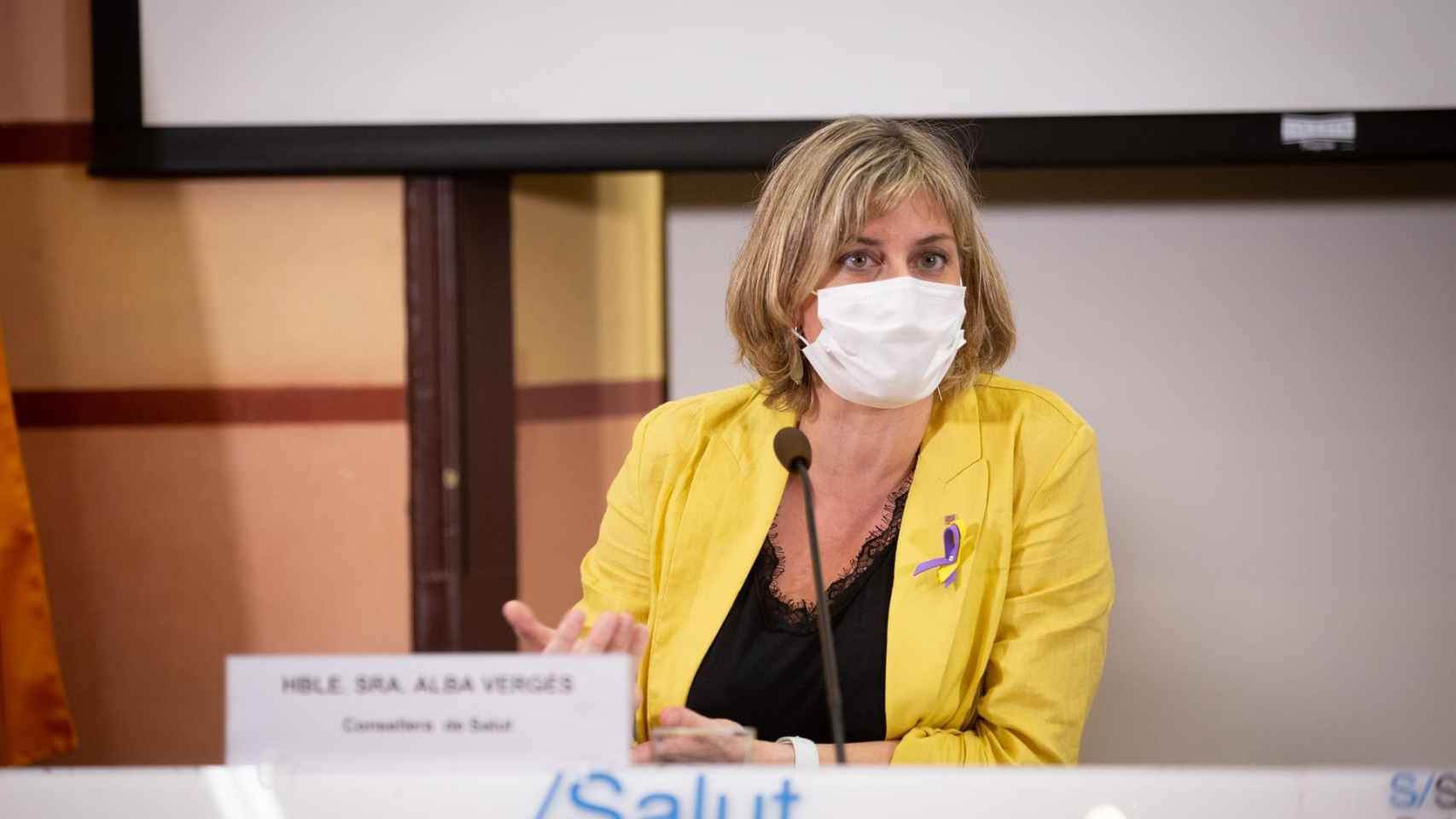 La consellera de Salud de la Generalitat, Alba Vergés, insiste en el endurecimiento de medidas en el Vallès / EUROPA PRESS