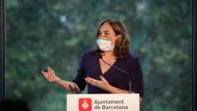 La alcaldesa de Barcelona, Ada Colau, durante una rueda de prensa / EUROPA PRESS - David Zorrakino