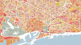 Mapa de la ciudad de Barcelona / ARCHIVO