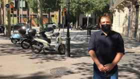 El portavoz municipal de Ciutadans en Santa Coloma de Gramenet, Dimas Gragera, criticando a la alcaldesa Núria Parlon / RP
