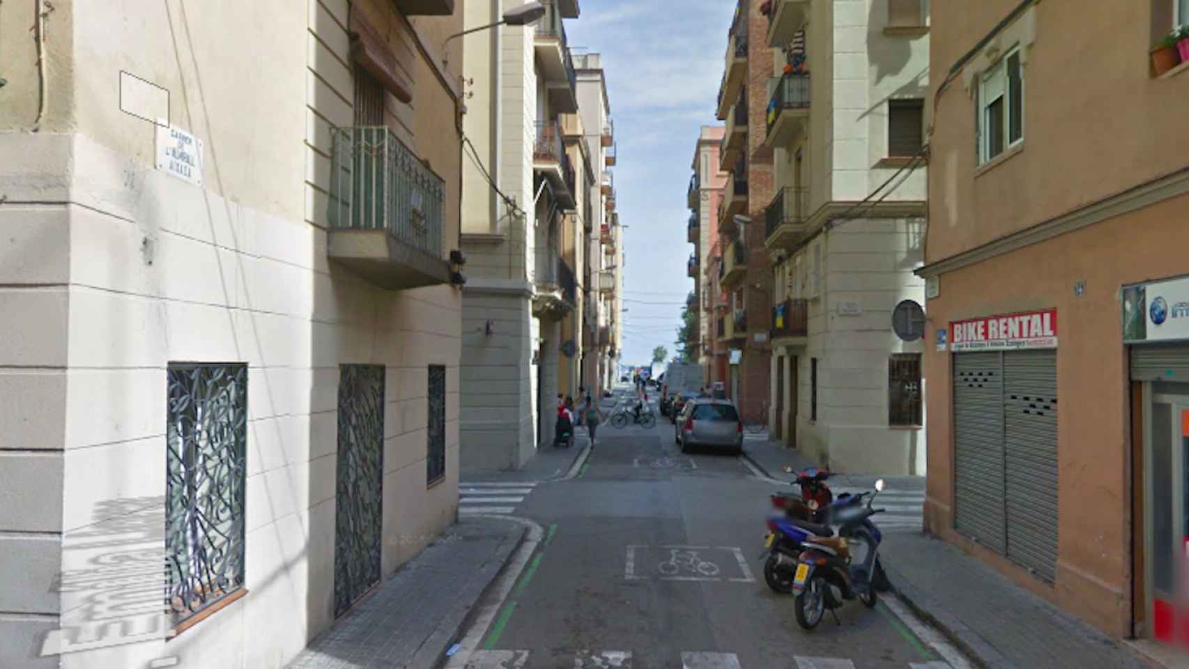 Calle del almirante Aixada, en la Barceloneta / GOOGLE MAPS