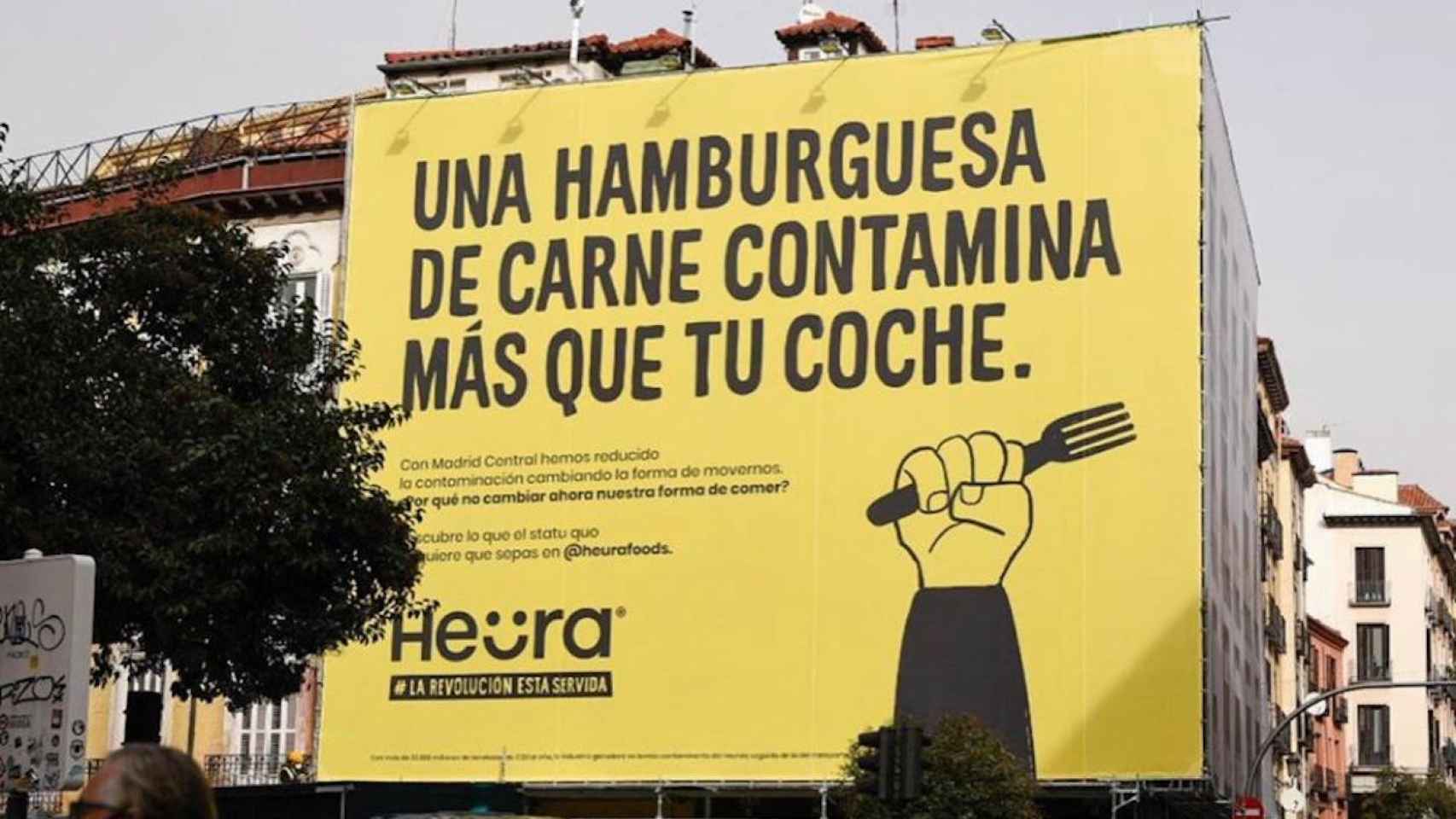 Campaña publicitaria de la startup barcelonesa Heura en Madrid / HEURA