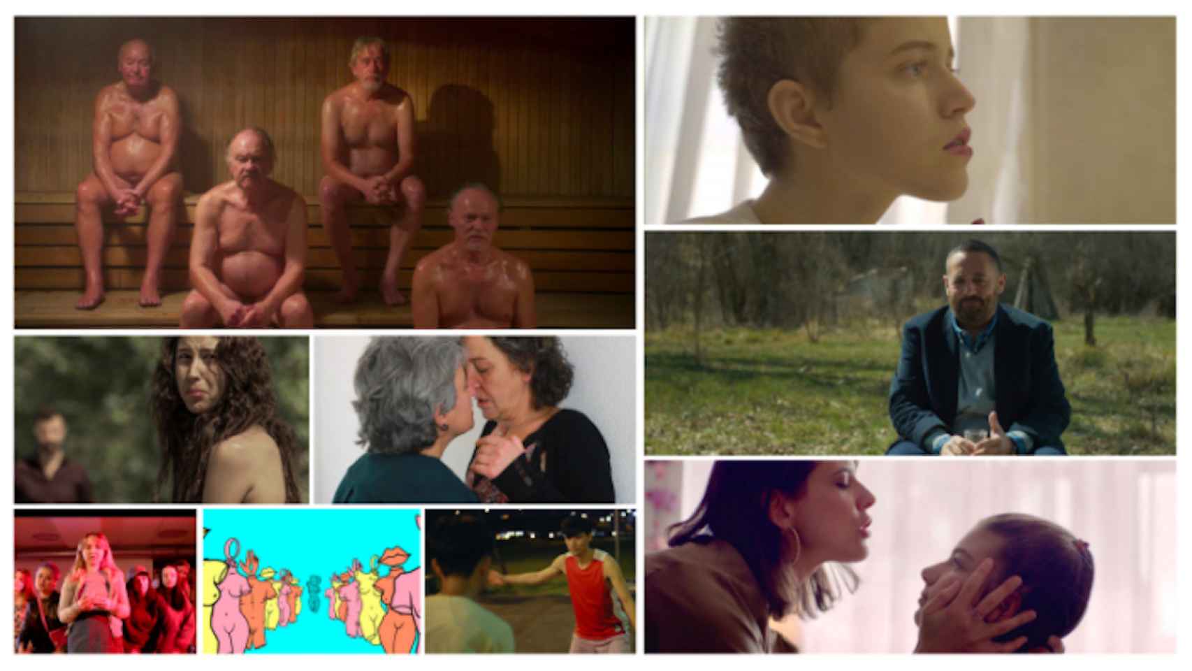 Fotogramas de algunos de los cortos que se proyectarán en el Festival / SEX EDUCATION FESTIVAL