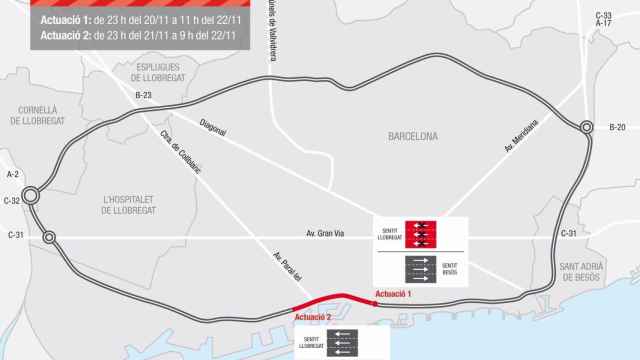 Afectaciones en la Ronda Litoral este fin de semana por trabajos de pavimentación / AMB