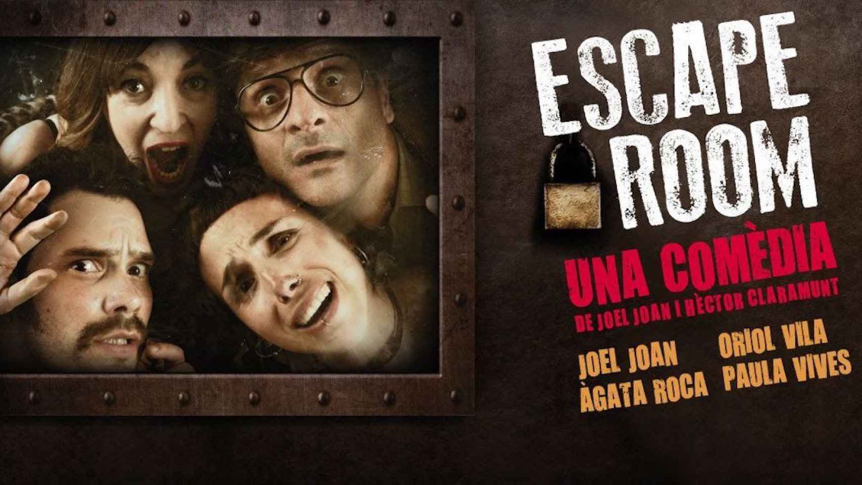 Cartel promocional de la obra 'Escape Room'
