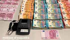 Billetes interceptados por los Mossos d'Esquadra en el Eixample / MOSSOS D'ESQUADRA