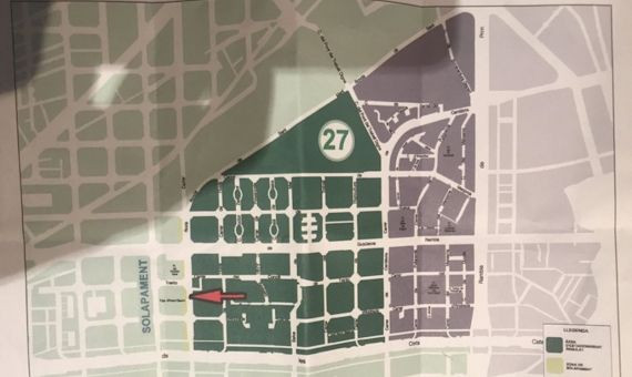 Mapa de la nueva 'Zona 27' / AJ. DE BARCELONA