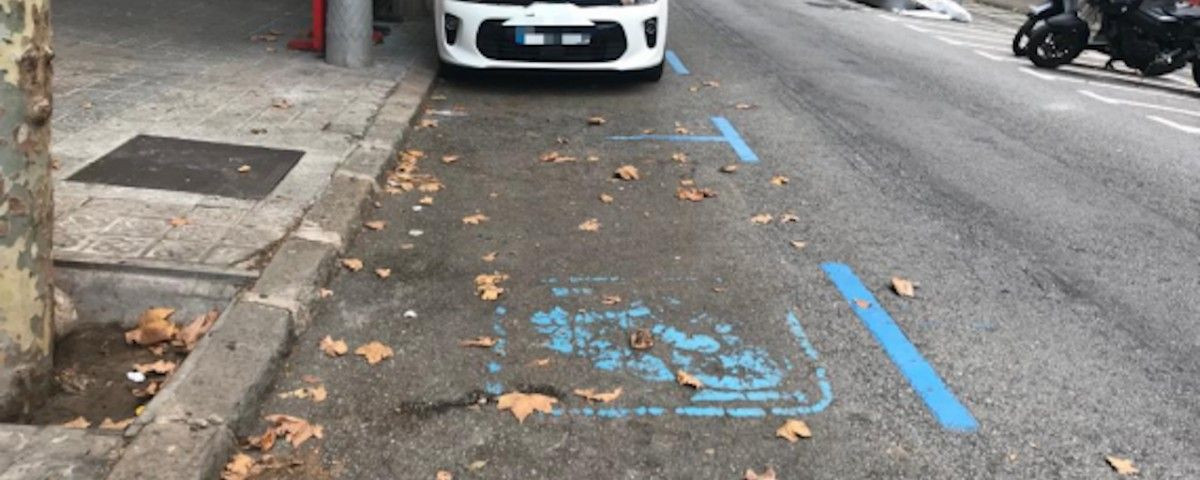 Zonas de aparcamiento del Área Azul den Barcelona / MA