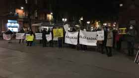 Vecinos de Gràcia se manifiestan ante la sede del distrito / RP