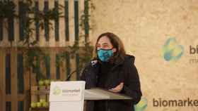 Ada Colau, durante la inauguración del Biomarket de Barcelona / EUROPA PRESS