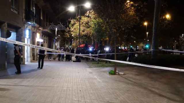 Zona del paseo de Sant Joan en la que se produjo el disparo a la persona sintecho / MA