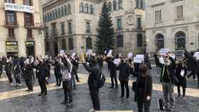 Trabajadores del sector del espectáculo protestan en Barcelona / EUROPA PRESS