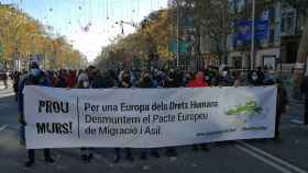 Protesta en Barcelona contra las políticas migratorias de la UE / TWITTER @Plataforma12D