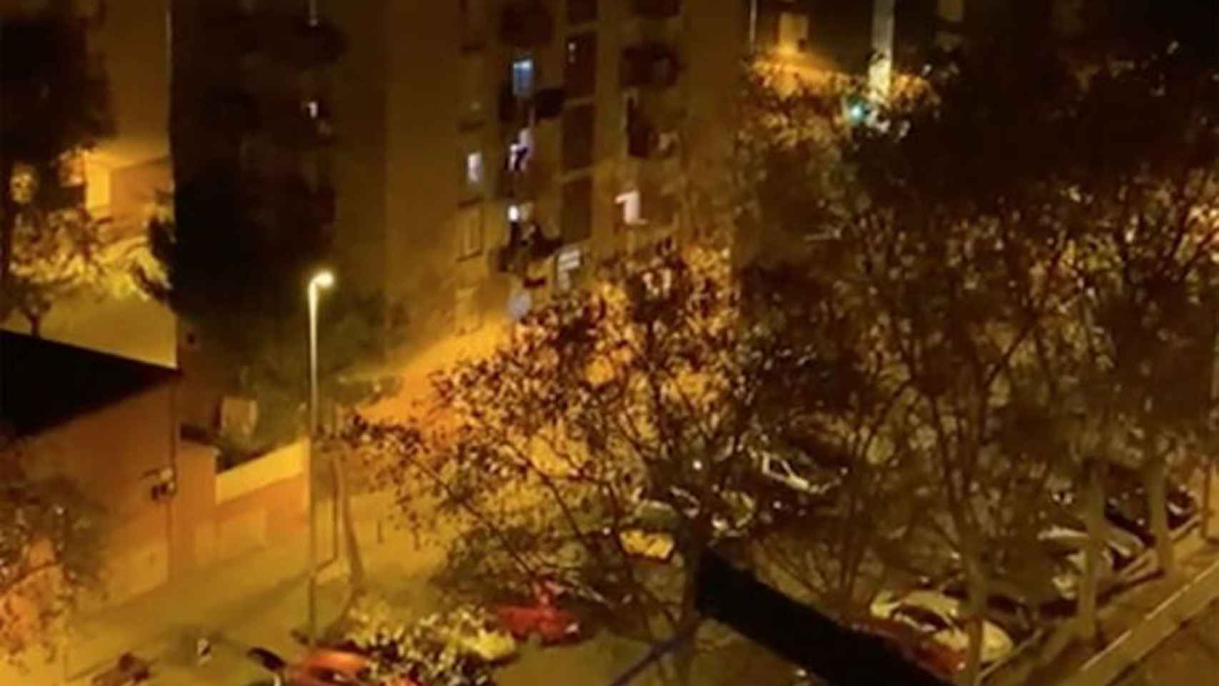 Espacio donde ha tenido lugar el tiroteo de madrugada, entre Barcelona y Sant Adrià / TWITTER