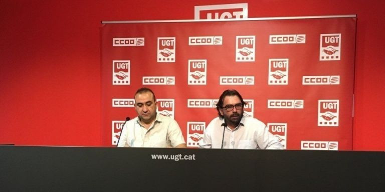 Javier Pacheco (CCOO) y Camil Ros (UGT) / AVD