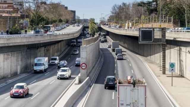 Tramo de la ronda de Dalt en Barcelona