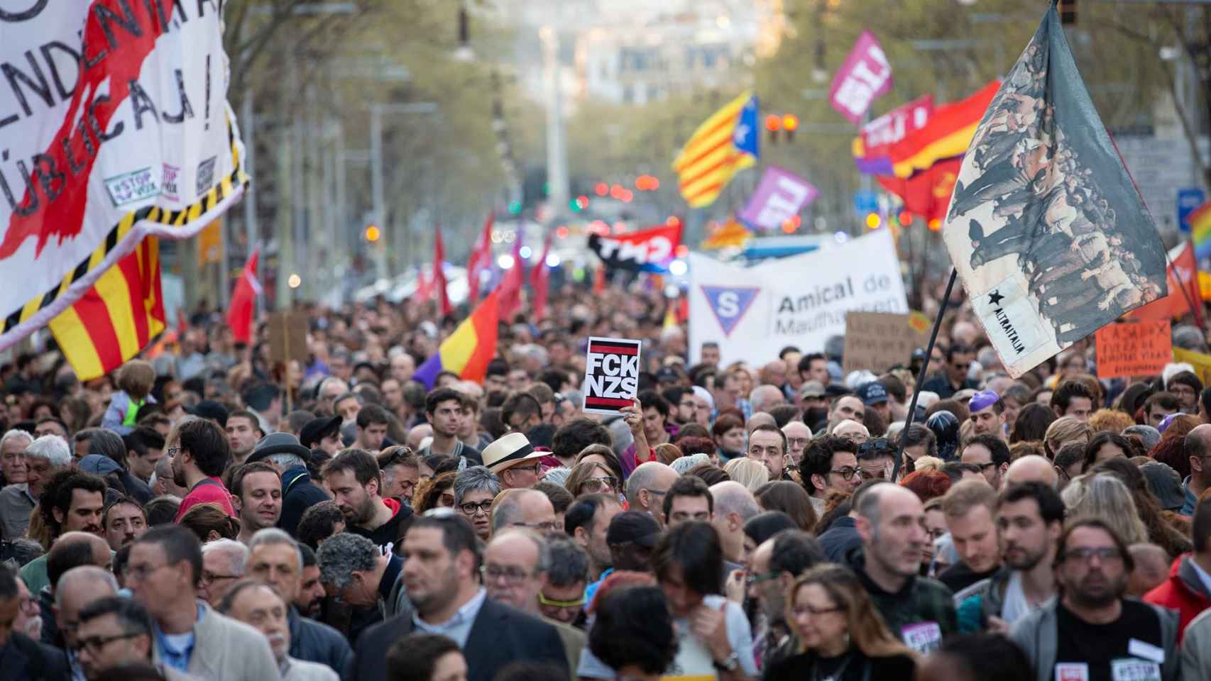 Manifestación contra Vox y el racismo en Barcelona / EUROPA PRESS