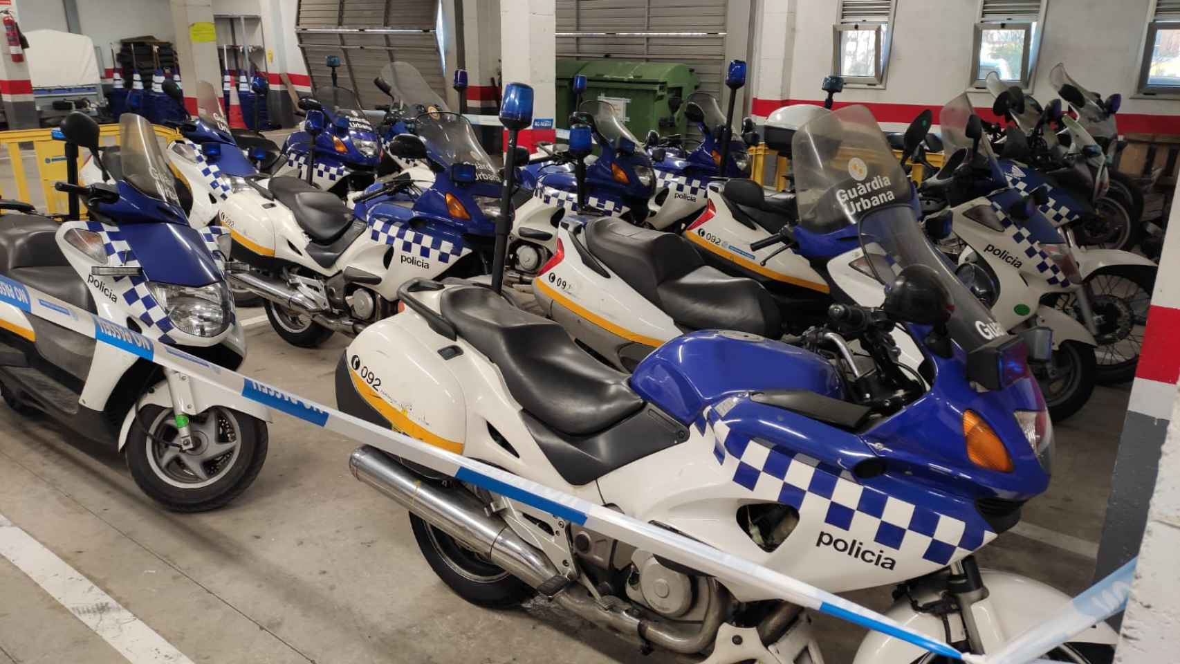 Motos retiradas de la Guardia Urbana de Badalona / CEDIDA