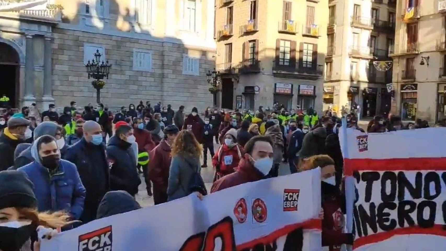 Protesta de los trabajadores del Metro de Barcelona / CGTMETROBCN