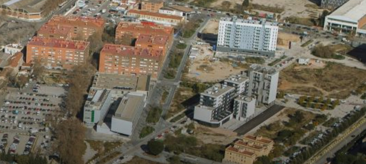 Vista aérea del barrio de La Marina del Prat Vermell / AYUNTAMIENTO DE BARCELONA
