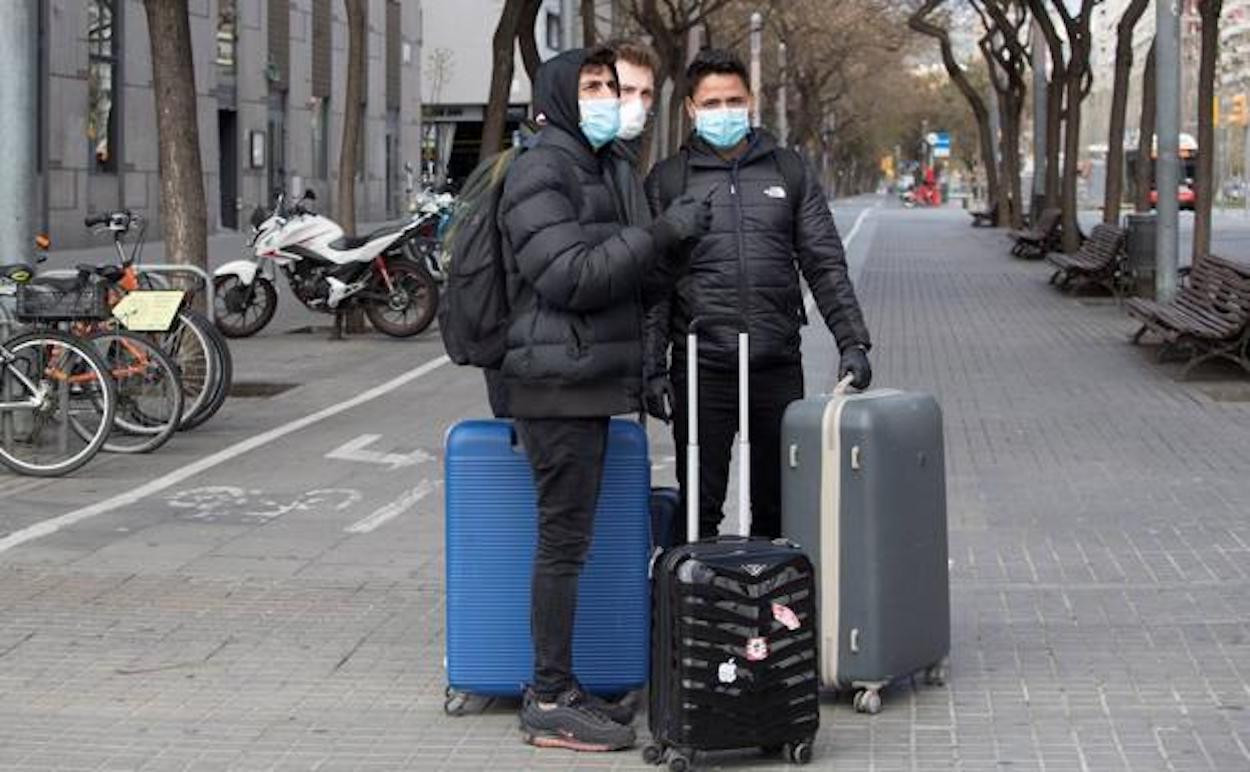 Turistas en Barcelona durante al pandemia / EFE