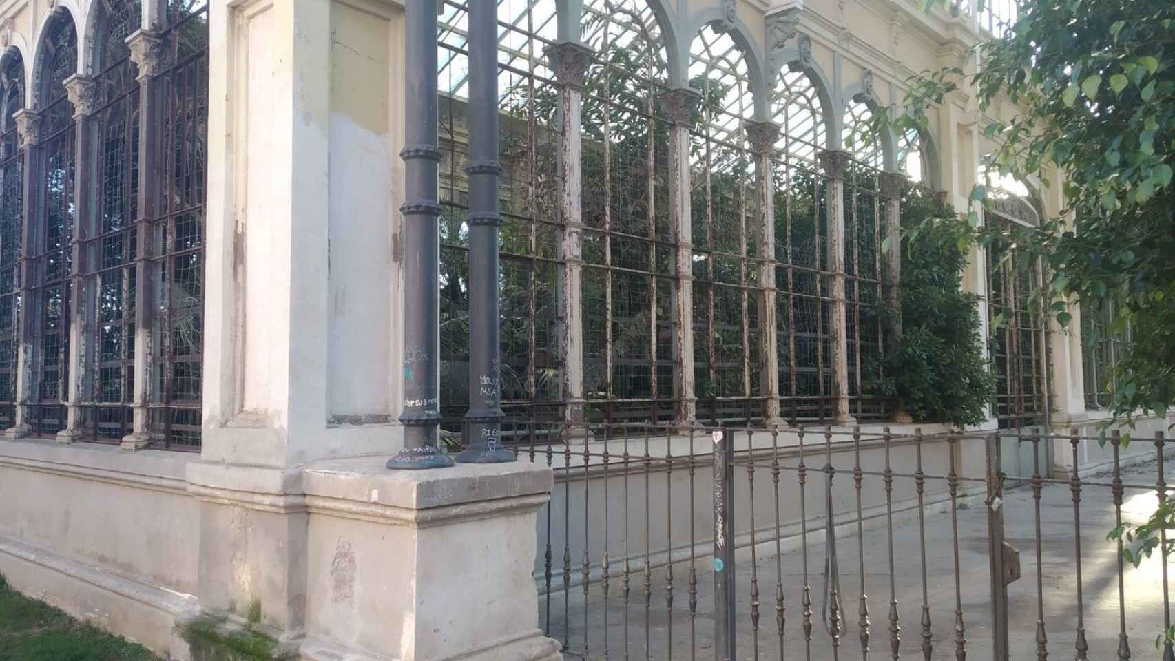 El Hivernacle, oxidado y con las paredes desconchadas / METRÓPOLI ABIERTA - JORDI SUBIRANA