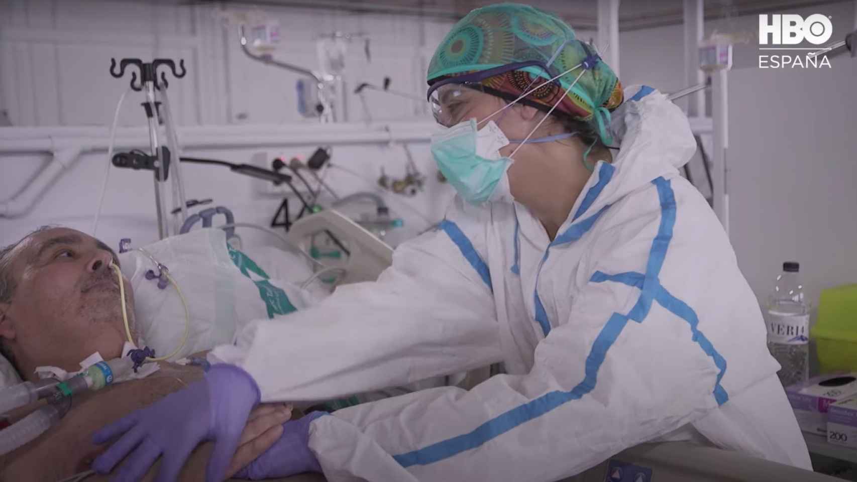 Captura de pantalla del trailer de la serie 'Vitals' que un hospital de Barcelona durante la pandemia / HBO ESPAÑA