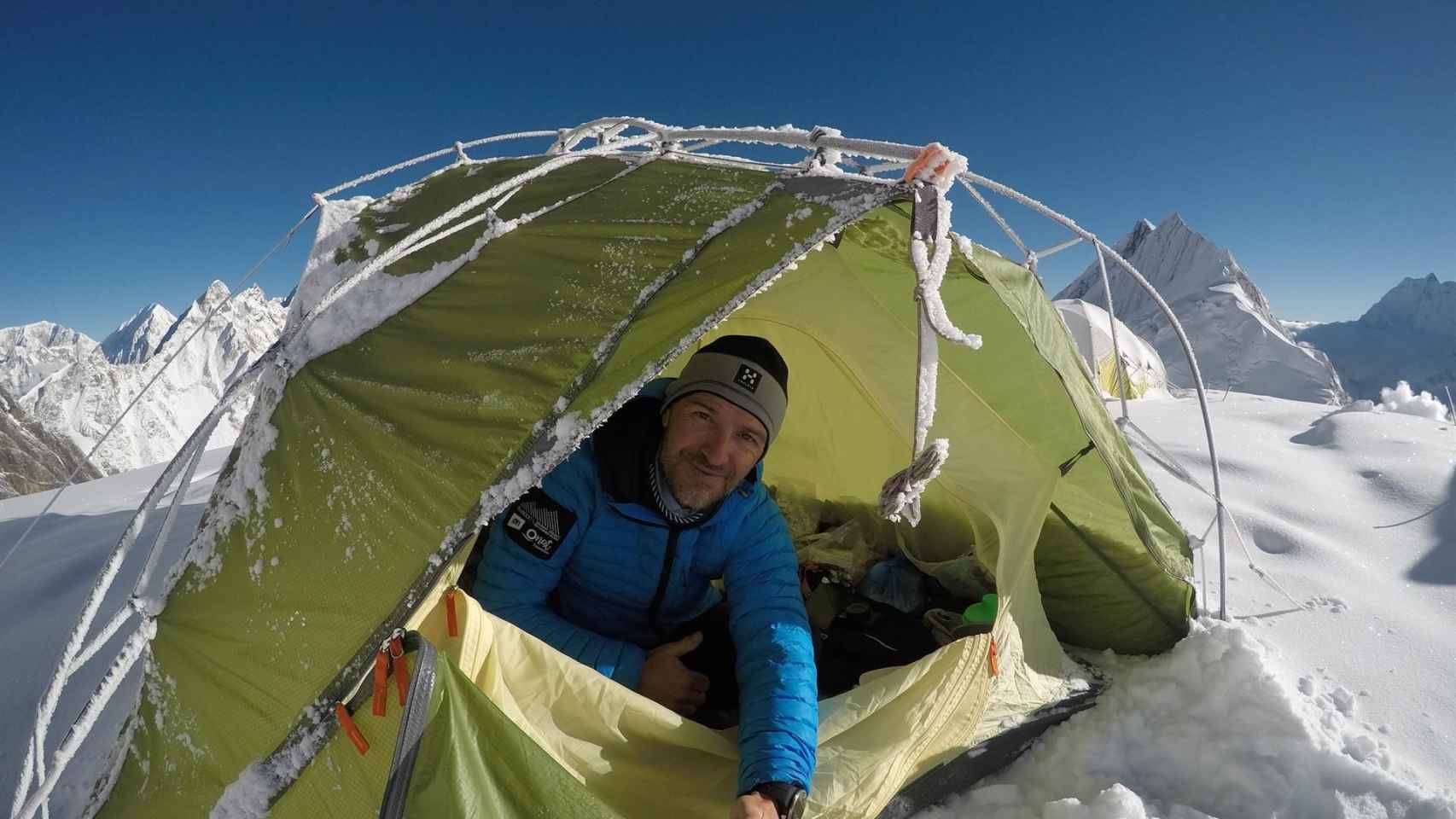 El alpinista Sergi Mingote durante una expedición previa a su fallecimiento / ARCHIVO