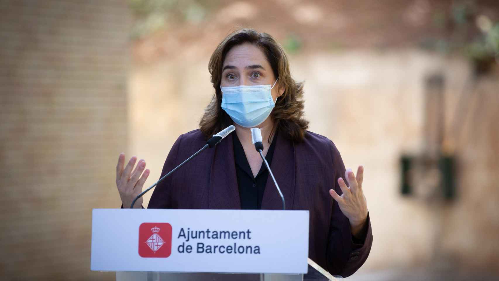 Ada Colau, en un acto público en Barcelona / EUROPA PRESS
